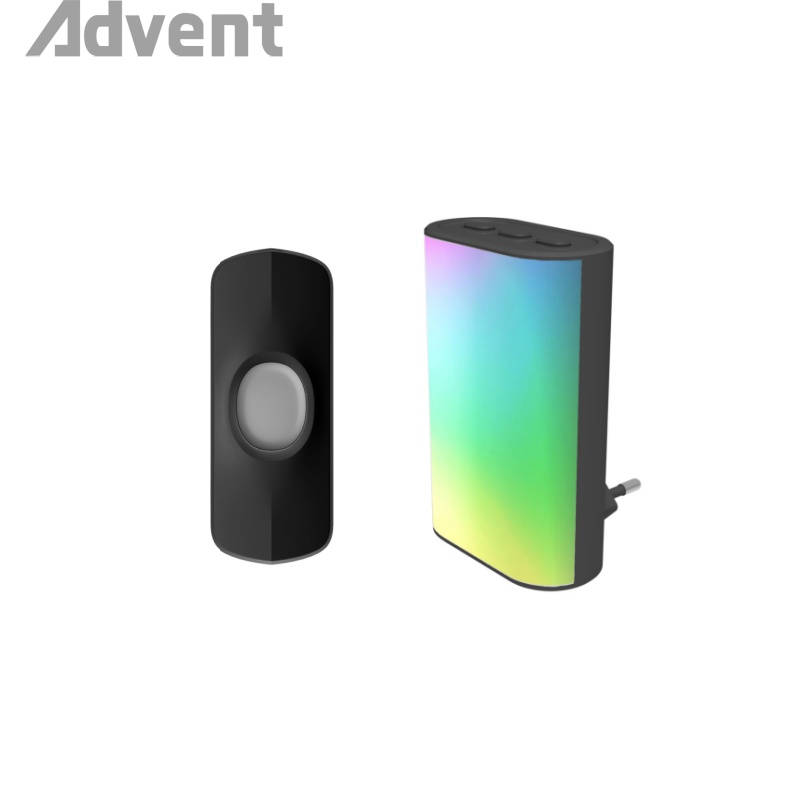 X-355 BLACK,Battery operated wireless doorbell