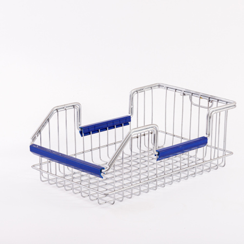 Customized Logo Metal Mesh Storage Basket