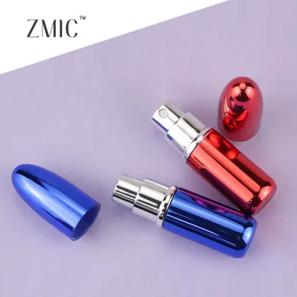 Custom Aluminum Perfume Bottles with Mist Sprayer - Various Designs for Makeup Collections