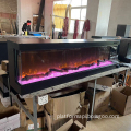 Household 30 inch/762 MM With Hot Wind LED Electric Good Quality 3-side Small Luminous controllable Electric Fireplace