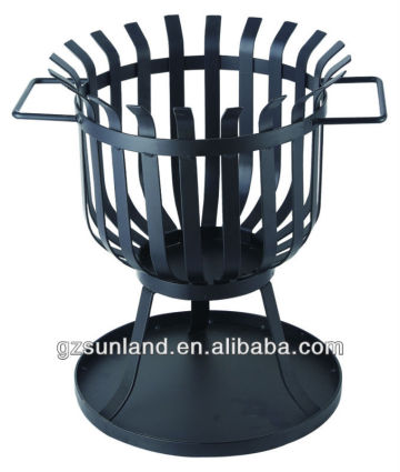 Fire basket with handles
