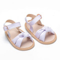 Purple Leather Soft Sole Baby Sandals