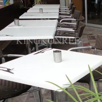 No Bubbles Modified Acrylic Solid Surface Wth Ce Approved Dining Marble Table Tops