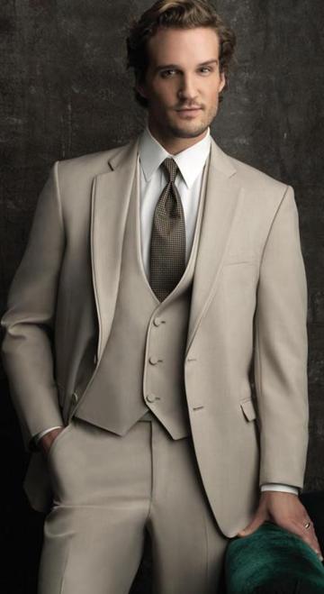 groom tux for men suits khaki custom made suit high quality dress 2020 fashion groom wear