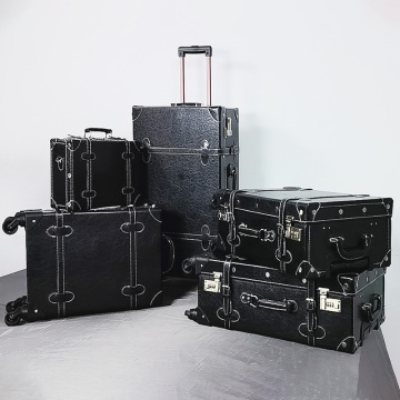 Vintage 5-Piece Luggage Set for Women with Spinner Wheels