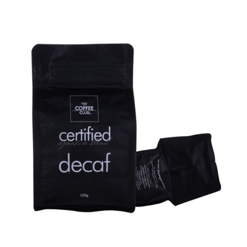 100% recyclable coffee bags printed flat bottom