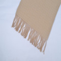 Sciarpa in cashmere color marrone chiaro