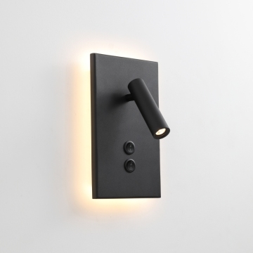 Modern Style 3W+3W Bedroom Bedside LED Reading Lights for Wall Surface