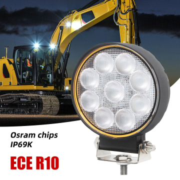Overheat Protected 9 Diode 20W LED Work Light