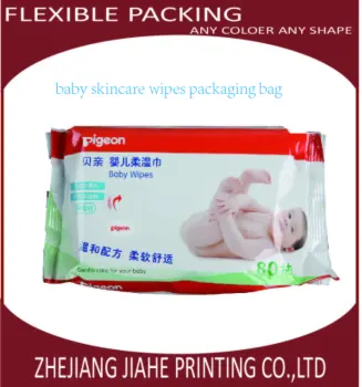 baby skincare wipes liquid packaging plastic bag
