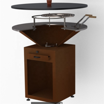 Χονδρικό Corten Steel Barbecue Grill Outdoor Fire Pit