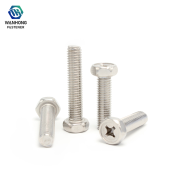Stainless Steel Cross-groove Hex Bolts for Durability