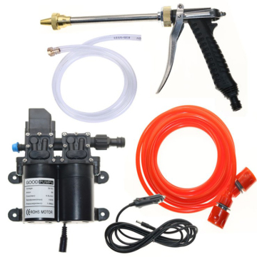 Portable 80W/100W Car DC 12V Electrical Wash Pump - High Pressure Car Cleaning Machine