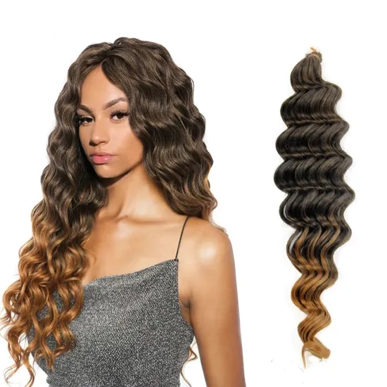 Onst 22 inch reetress Deep Wave Twist Crochet  Natural Synthetic Braid Hair Ombre Braiding Hair Extensions Braids Hair In Bulk