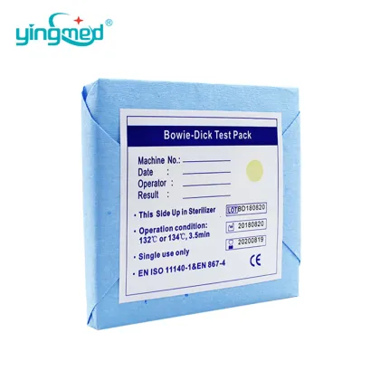 Disposable Bowie Dick BD Test Pack for Autoclave