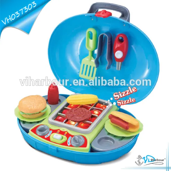 Sound Blue Barbecue Play Set Toys For Boy