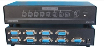 1*8 350MHz 8port VGA Splitter