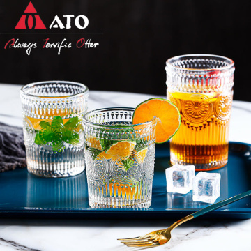 Crystal Sunflower Relief Texture Verre Verre de whisky