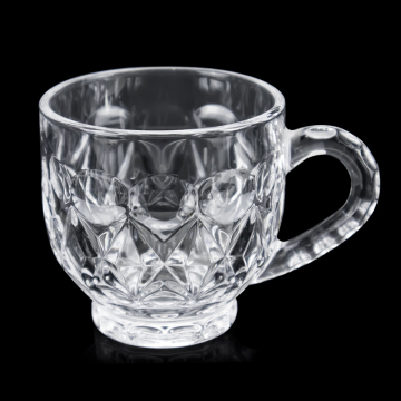 Custom Logo Transparent Glass Tea Coffee Cup with Handle - Classic Factory Wholesale