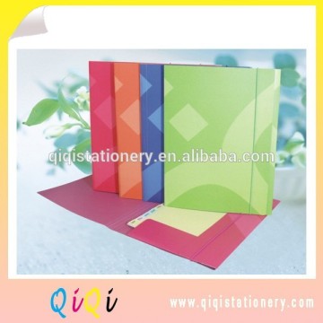 paper elastic closure file folder with elastic band flap