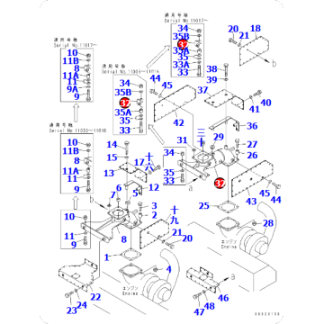 Excavator PC1800-6 Pipe 21T-01-64280