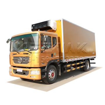 Dongfeng baru 4x2 trak diesel yang disejukkan - 18 ℃ 185hp Euro II kargo van 15 tan