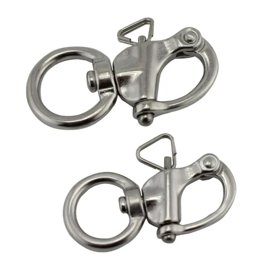 Round Shackle Stainless Steel 316 Marine Grade 316 round swivel snap shackle