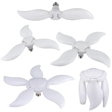 Mango Shape E27 Fan Bulb LED Light - 45W Foldable Fan Blade Ceiling Light