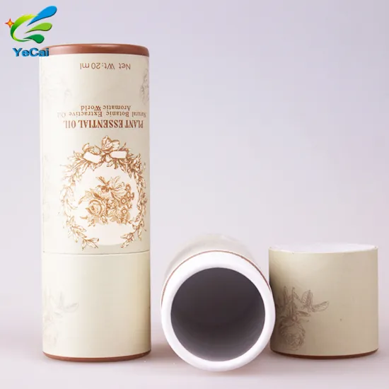 Free sample 100% recycled glossy finish round paper box kraft paper tube packaging for gift