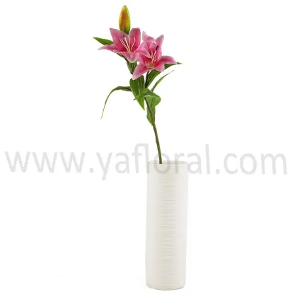 China factory Latex lily flower headband lily artificial lily flowers for wedding high quality hot sales