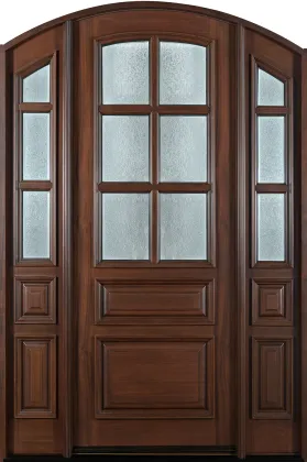 Luxury Custom Villa Big Solid Wood Modern Front Entrance Door with Smart Lock