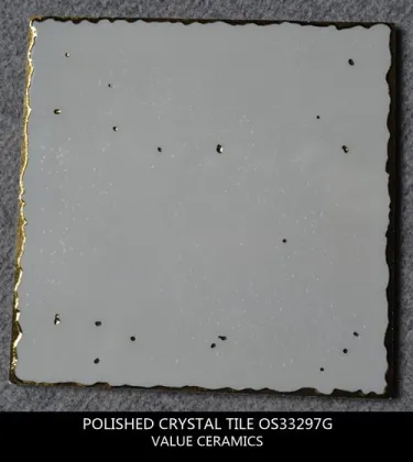 Polished porcelain crystal wall and floor tiles