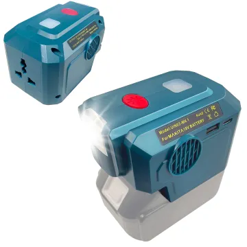 200W Portable Power Supply Inverter for Makita 18V Battery - DC 18V to AC 110V Converter with USB Phone Charging