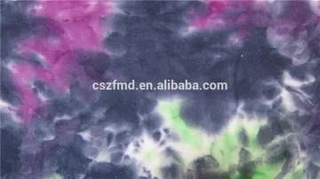 100% cotton tie dye denim fabric
