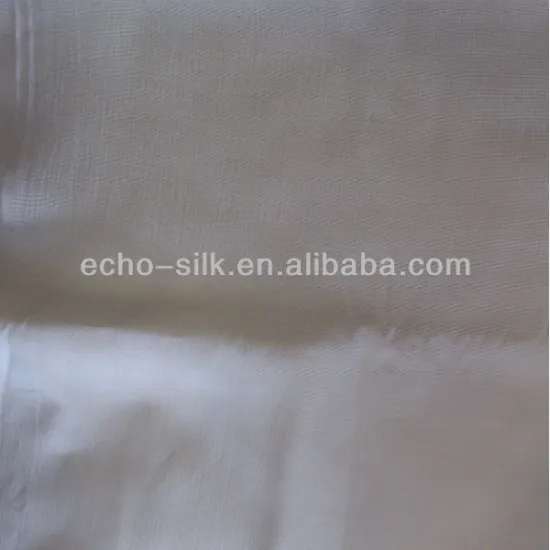 Silk Cotton Satin Fabric in B/W