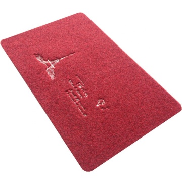 Polyester absorbent waterproof embroidery entrance doormat