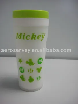 400ml double layer plastic cup