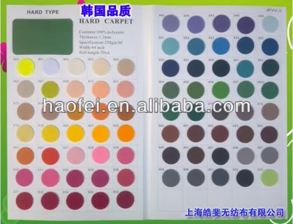 Felt needle punch carpet