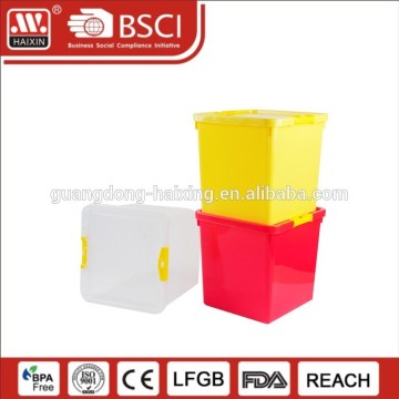 Big Capacity 23L Plastic Wine Beer Bottle Storage Container With Lid