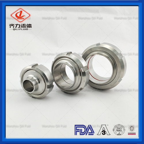 Food grade stainless steel DIN Union with seals