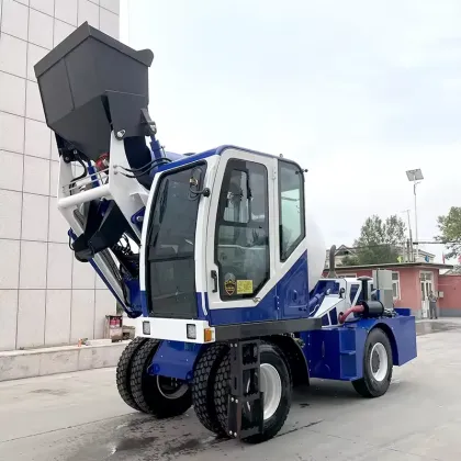 Self Loading Drum Concrete Mixer for Construction Works
