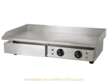 4.4kw Electric Griddle Electric Griddle 2/3 Flat 1/3 Grooved Desktop Electric Griddles
