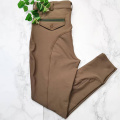 Pantalones de montar para hombres de poliéster elástico marrón de alta calidad