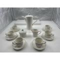 ceramic white tea set art