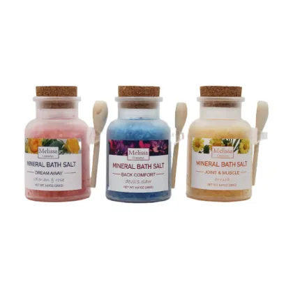 BS001F Free Sample Vegan Mineral Spa Gift - Dead Sea Salt Pedicure Bath Salts