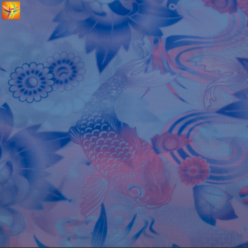 100% Kain Sifon Poliester Dicetak
