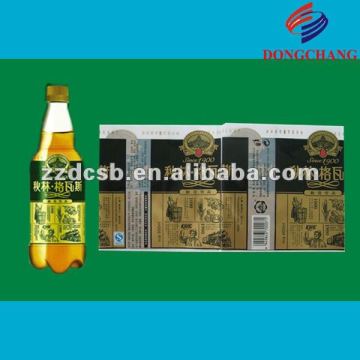 PVC shrink wrap bottle label