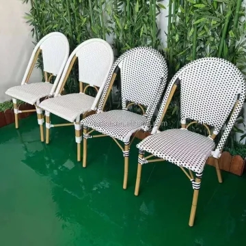 Wholesale Outdoor Aluminum Bistro Patio Dining Chair - French Style