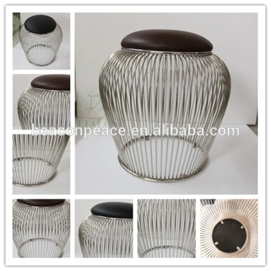 Stainless Steel Furniture Warren Platner Style Wire Stool