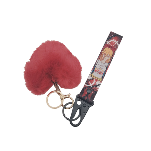 Custom Logo Anime Key Strap Carabiner Keychain Wholesale